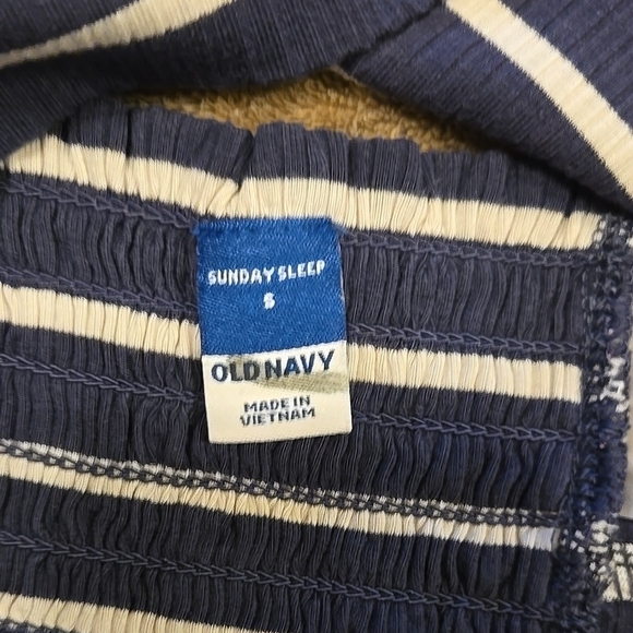 Old Navy Gray Blue White Striped Bralette Size Small - Picture 2 of 5